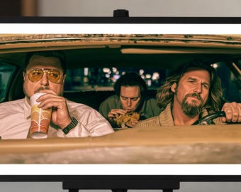 Big Lebowski, The Dude, Walter & Donny, In N' Out,  22x11in