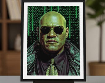 Morpheus, Matrix Movie Poster, 12x16in