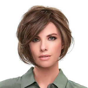 Ignite Large Wig by Jon Renau - Heat Friendly Short Angled Bob Hairstyle
