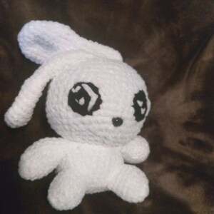 Handmade Crochet White Bunny