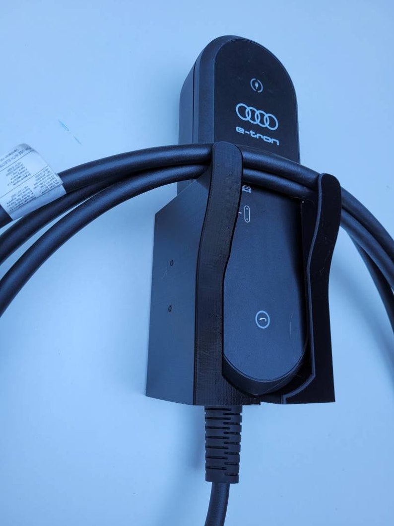 Wandhalterung kompatibel mit Audi E-tron Skoda iV Porsche EVSE Charger Ladegerät Wandhalterung Typ 2 mit Kabelhalter Wallbox Bild 2