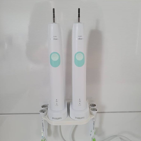 2x toothbrush holder, wall mount for Philips Sonicare electric toothbrush