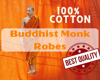 Buddhist Monk Robes, Tibetan Buddhist Shakyamuni Buddha Robes Monk Dress Thai sangati chougu, Monk Costume, Monk Sivura