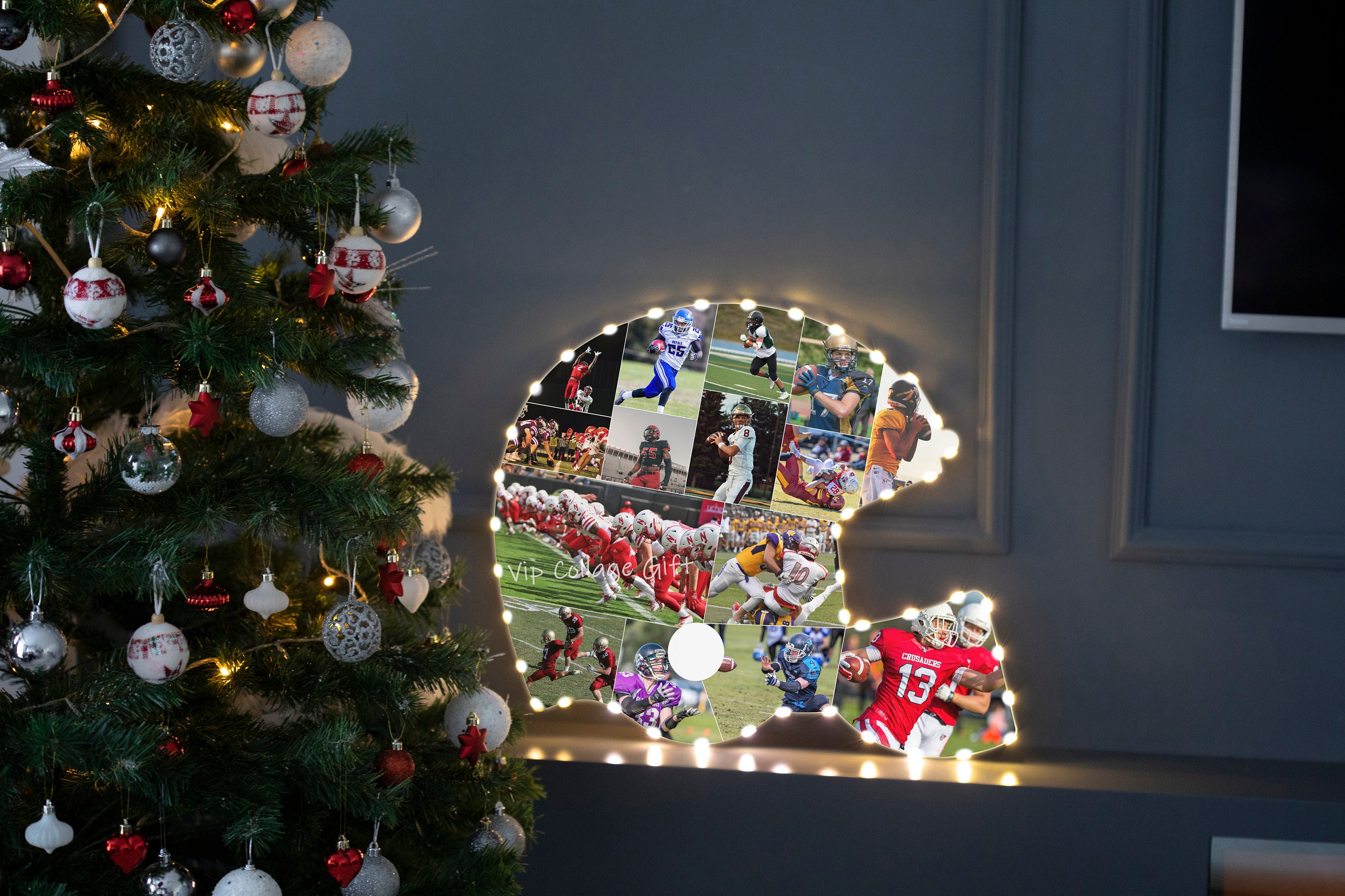 Football Gift, Personalized Football Gift, Custom Photo Collage