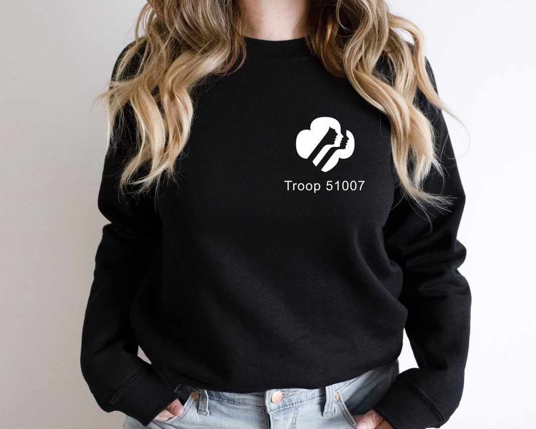 Girl Scouts Pocket Sweatshirt, Girl Scouts Group Hoodie, Custom Camping