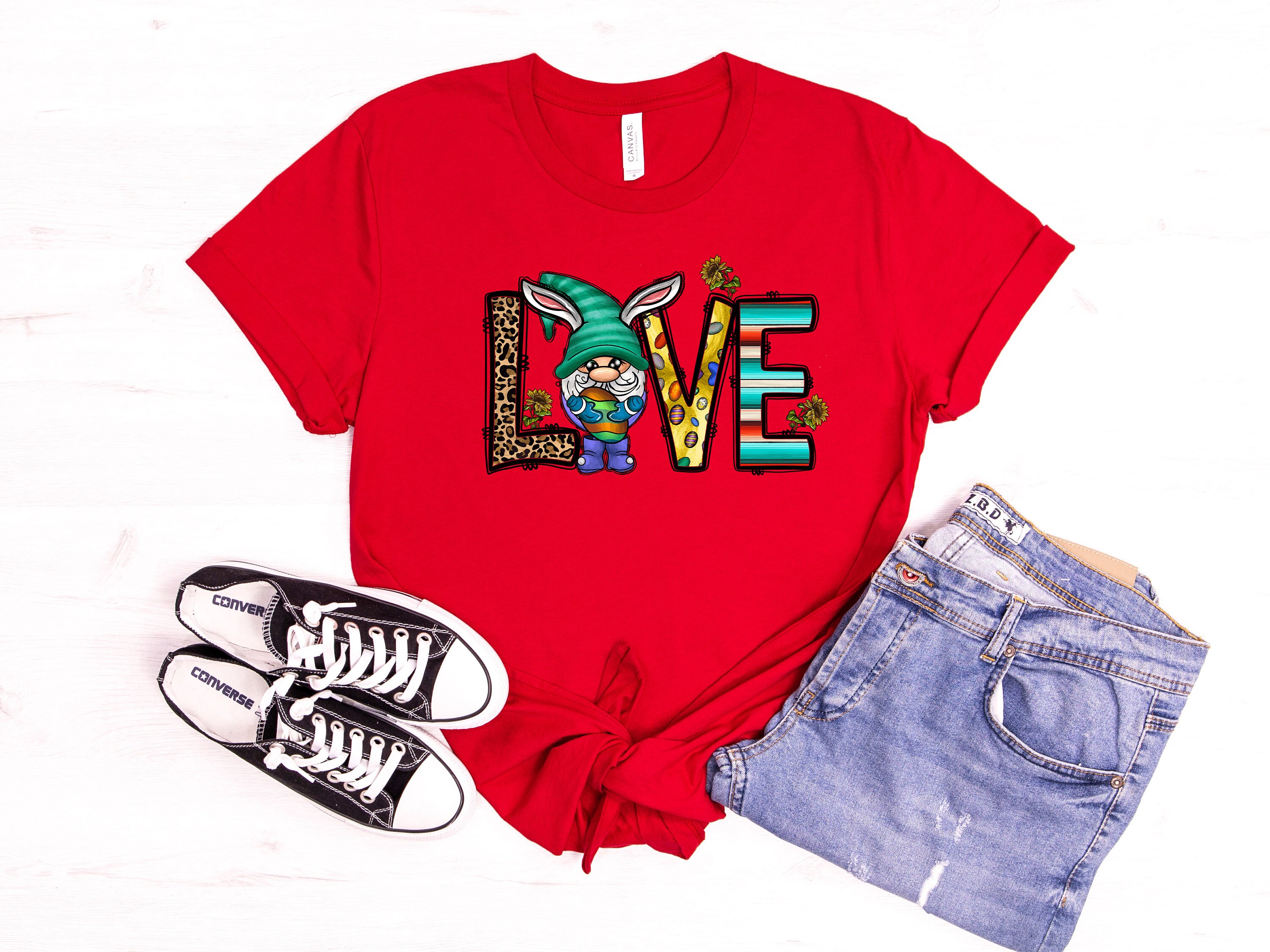 Discover Easter Love Shirt,Easter Gnome Shirt,Easter Love Gnome Shirt,Easter T-Shirt