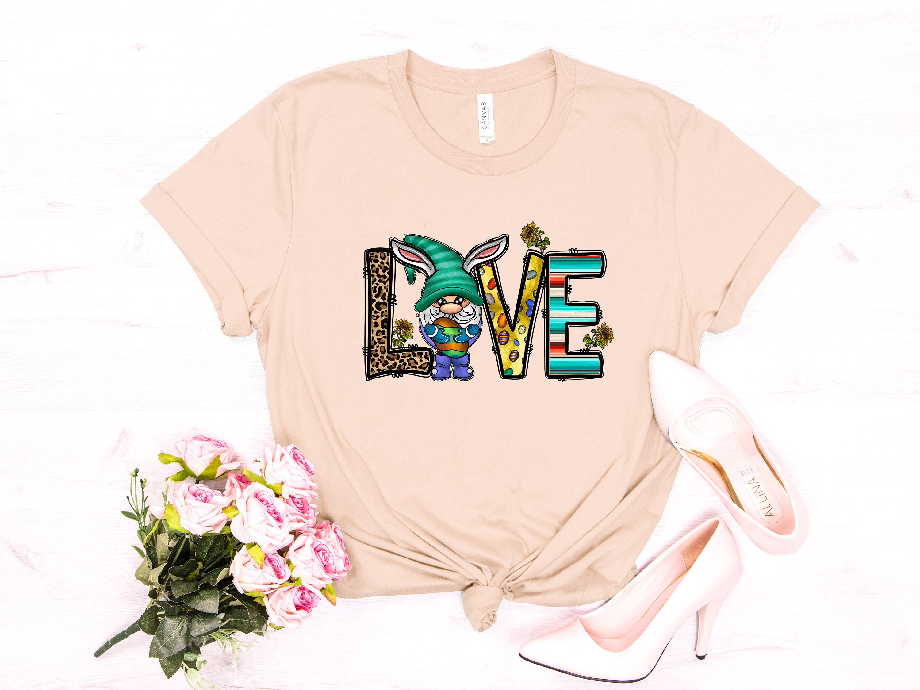 Discover Easter Love Shirt,Easter Gnome Shirt,Easter Love Gnome Shirt,Easter T-Shirt