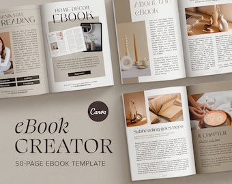 eBook Canva template for Entrepreneurs | 50-page eBook creator