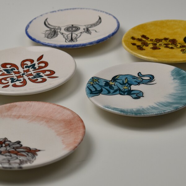 Ceramic Plate Set Etsy