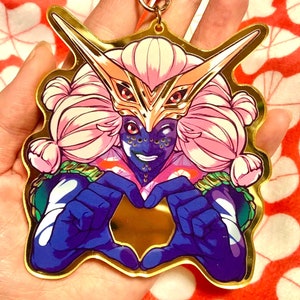 No More Heroes 3 NMH3 FU Gold Mirror Acrylic Charm Reflective Compact
