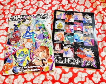 No More Heroes 3 NMH3 Fanart Collection Anthology ALIEN-623 (Includes Two Promotional Double-sided Postcards & Clear Stickersheet)