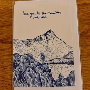 Klappkarte, Karte - Berge, Wandern