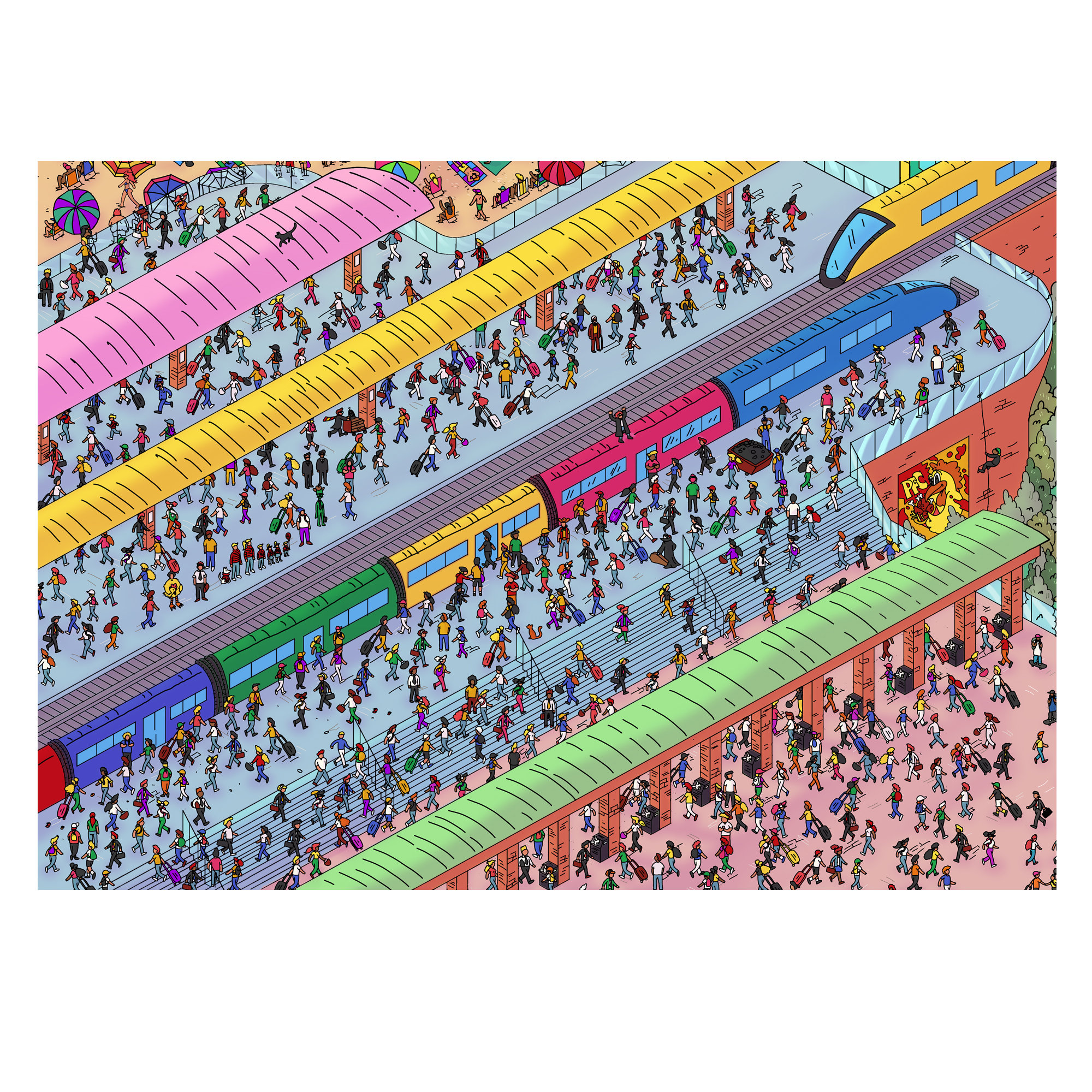 Wdo Station Wheres Waldo Answers Train Station