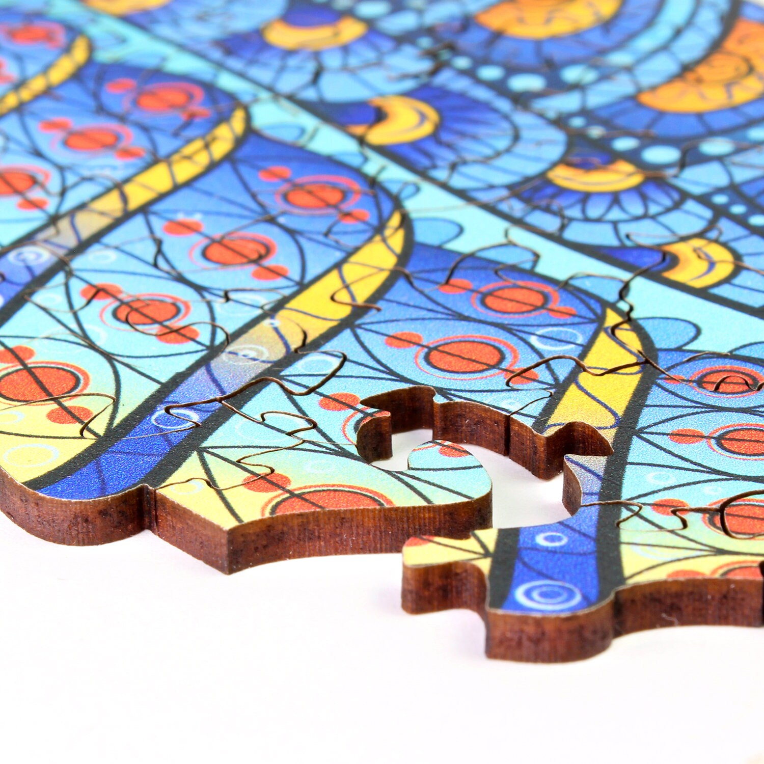 Puzzle en bois hippocampes : animaux colorés par Adawoo - France