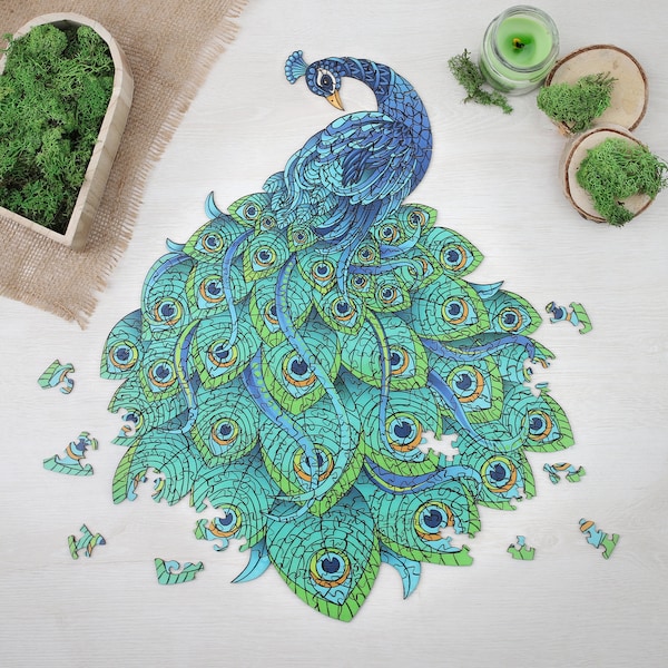 Mocrop 28 x 28 cm houten puzzel volwassenen met geschenkdoos levensboom houten puzzel 200 stukjes houten puzzel voor kinderen vanaf 12 jaar en volwassenen