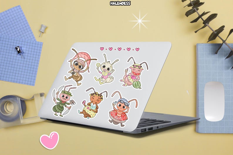 Ant Web Sticker Ant Digital Sticker PNG – Cute Insect Clipart for Planners ...