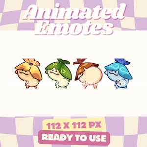 Twerking Aranara Animated Emote Set, Genshin, Cute Kawaii Chibi Emoji, for Streamer, VTuber, Twitch, Discord, Youtube