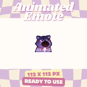 Scarameow Animated Emote, Pop Cat, Scaramouche, Genshin, Cute Kawaii Emoji, for Streamer, Twitch, Discord, Youtube
