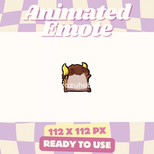 Azhdaha Dance Animated Emote, Genshin, Cute Kawaii Chibi Emoji, for Streamer, VTuber, Twitch, Discord, Youtube
