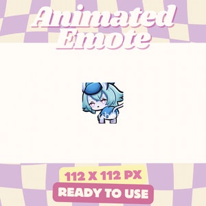 Melusine Twerk Animated Emote, Genshin, Cute Kawaii Chibi Emoji, for Streamer, Twitch, Discord, Youtube