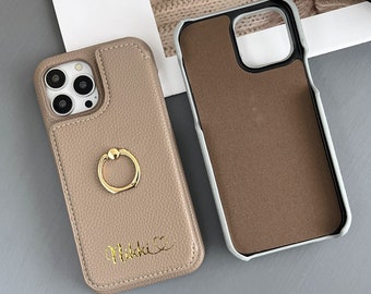 Personalized Initial phone case, leather card slot iPhone case, wallet phone case, iPhone 15 14 13 12 11 Pro Mini Pro max Case