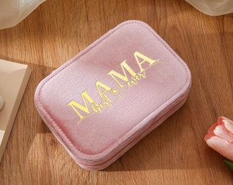 Schmuckkästchen zum Muttertag, Reise-Schmuckkästchen, Geburtstagsgeschenk für Mama, Schmuck-Organizer, Weihnachtsgeschenk für Mama