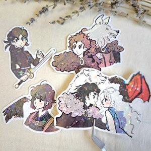 Drachen Mädchen Aufkleber Pack Anime Bundle Aufkleber Grab Bag Abziehbilder für Flasche Laptop Aufkleber Kunst Dark Fantasy Hydroflask Wasserflasche Geschenk