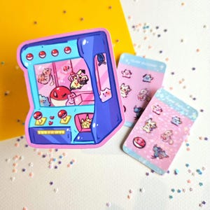 Claw machine sticker kawaii laptop sticker
