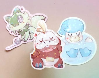 Gen 9 starters sticker pack