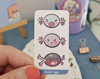 mini pegatinas de monstruos marinos para agenda/diario decorativo