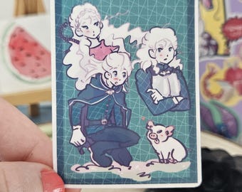 Team green dragon pig sticker cute