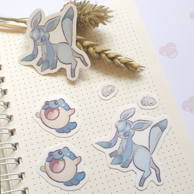 Eeveelution Sticker for Water Bottle Decals Laptop Sticker Cute ...