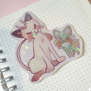 Sticker kitty pour ordinateur portable sticker chat sticker hydro flask sticker scrapbooking journaling vinyle sticker kawaii