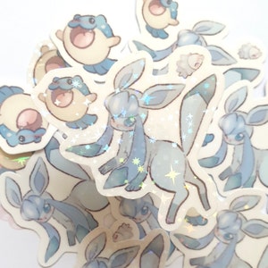 Stickers Eeveelution pour bouteilles d'eau Sticker pour ordinateur portable Stickers monstres mignons