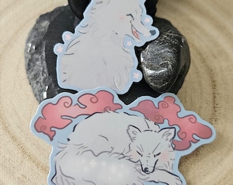 Grauer Wolf Sticker Pack Abziehbilder für Wasserflasche Laptop Journal