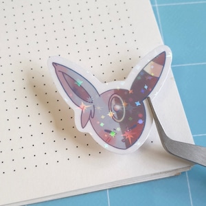 Sticker chibi Eeveelution, sticker lune, sticker renard, renard fennec, sticker kawaii, étui pour interrupteur, stickers mignons pour ordinateur portable, papeterie renard