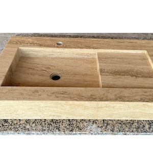 Marble Sink, Custom Travertine Sink, Rustic Travertine Marble, Travertine Vessel, Handmade Travertine, Bathroom Vessel Sink, Kitchen Sink