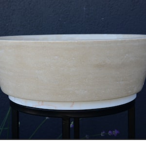 Marble Sink, Marble Vessel Sink For Bathroom, Handmade Vessel Sink Stone, Handcrafted Bowl Sink, Bathroom Sink,Natural Stone Vanity Top Sink