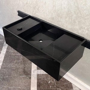 Bathroom Vanity With Single Sink, Vessel Sink, Sink Integrated Custom Quartz Countertop, Kitchen Sink, Bathroom Sink, Bathroom Vanity
