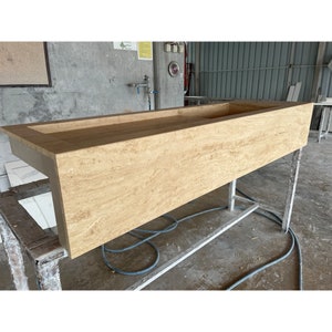 Custom Travertine Sink, Rustic Travertine Marble, Handcrafted Travertine Sink, Travertine Vessel Sink, Handmade Travertine, Bathroom Vanity