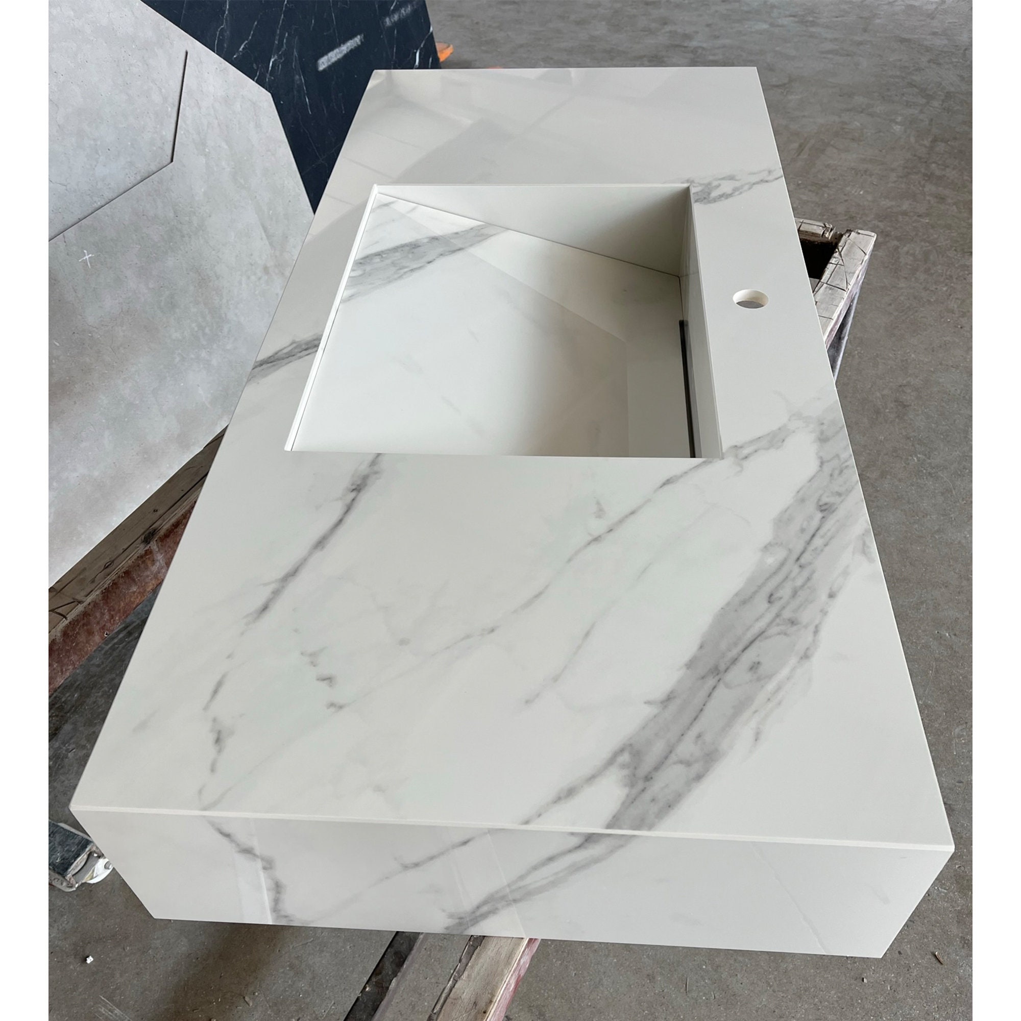 Custom Extra Statuario Porcelain Sink Custom Bathroom Etsy