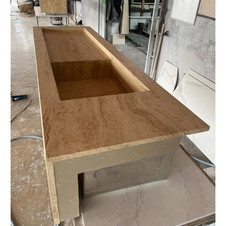 Custom Travertine Sink, Rustic Travertine Marble, Handcrafted Travertine Sink, Travertine Vessel Sink, Handmade Travertine, Bathroom Vanity