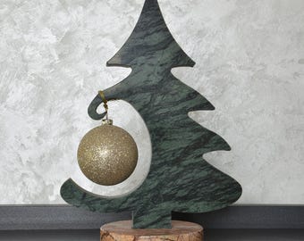Marble Christmas Tree, Table Centerpiece, Home Decor, Handcrafted Marble Ornament, New Year Gift, Holiday Decoration, Christmas Gift
