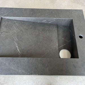 Custom Porcelain Sink. Custom Marble Design. Bathroom Vanity. Marble Sink. Rectangular Marble Sink. Rectangular Porcelain Sink. Rectangular Marble Sink. Marble Vessel. Custom Sink. Carrara. Marble Sink Wall Mount. Marble Long Sink. Black Sink