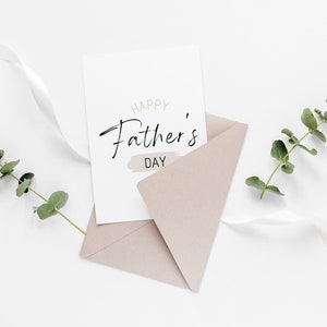 Card for Dad "Happy Father's Day" Printable