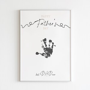 Handprint Art "Happy Father's Day" Printable