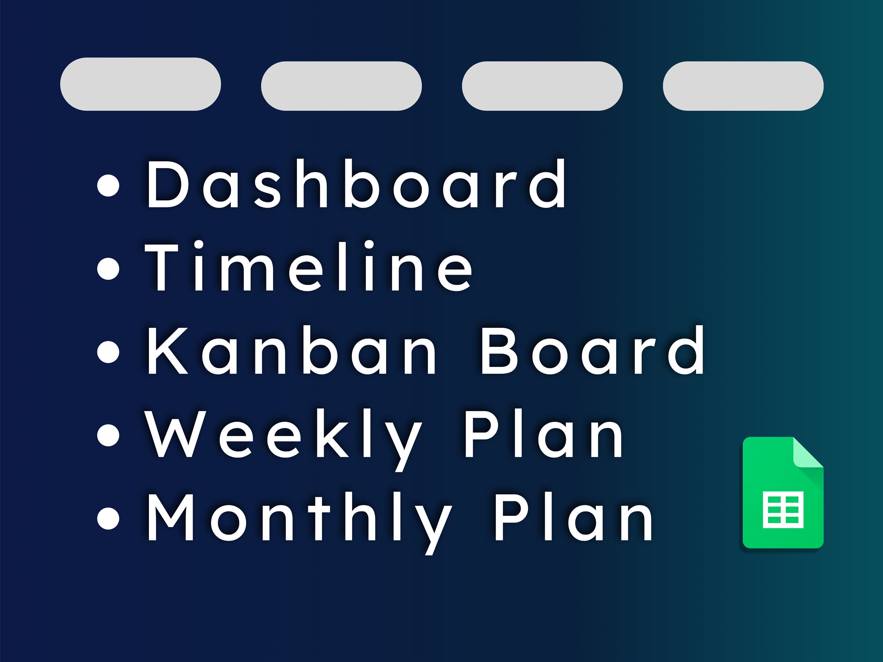 Project Management Dashboard Google Sheets Template - Etsy