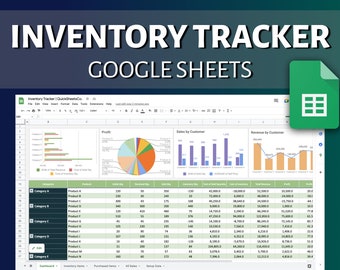 Inventory Tracker Spreadsheet | Google Sheets | Stock Tracking | Inventory Management | Product Inventory | Business Inventory