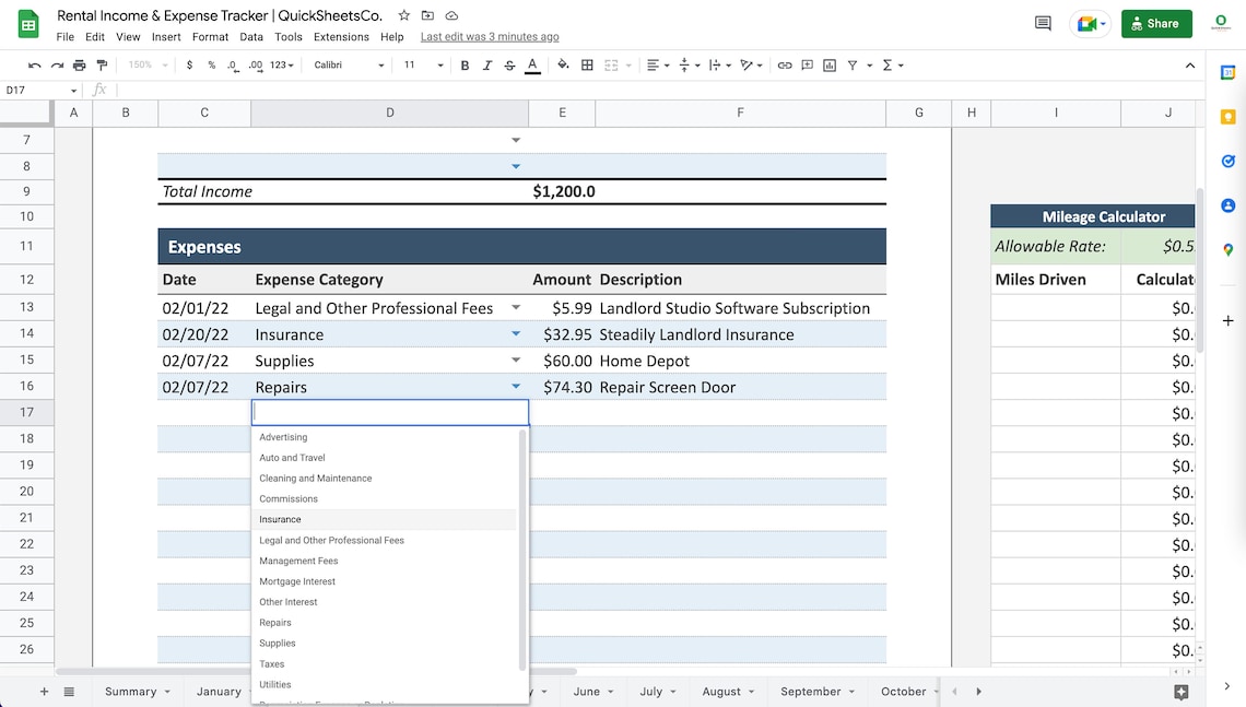 Landlord Rental Property Spreadsheet Template Google Sheets Etsy Landlord Rental Property Spreadsheet Template Google Sheets Etsy