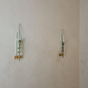 Cristal Art 1950 Wall Sconces Vintage Design